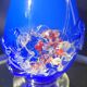 Italian blown glass art vase