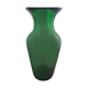 Blown glass vase, bottle green