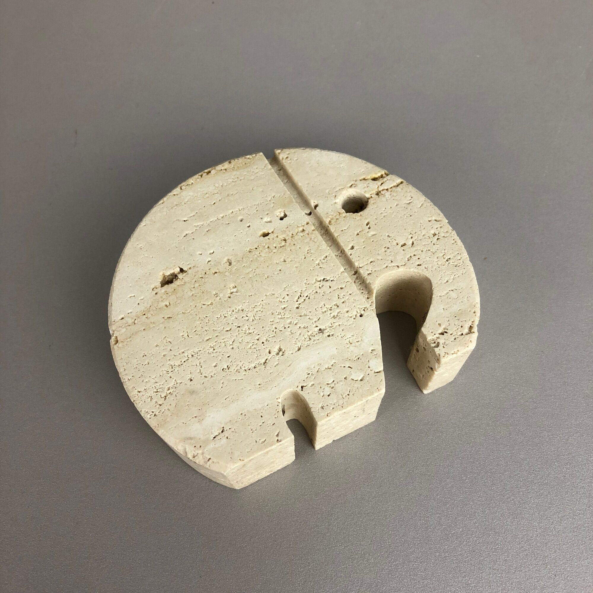 Travertine marble elephant figure by Fratelli Mannelli, Italy, 1970s