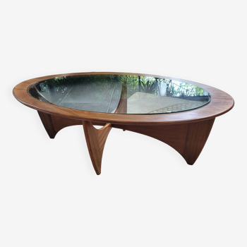 Oval coffee table by G-Plan in solid teak