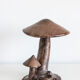 Lampe céramique champignons années 70