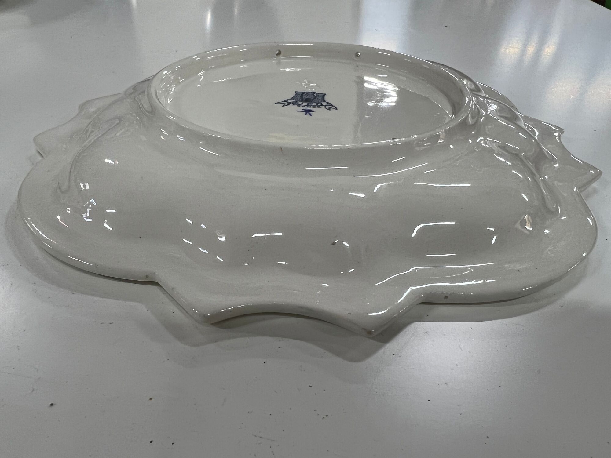 Collector's ceramic hollow plate by Gien, France, late twentieth century