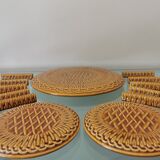 Vintage service of the faience factory of Gien, France 70s