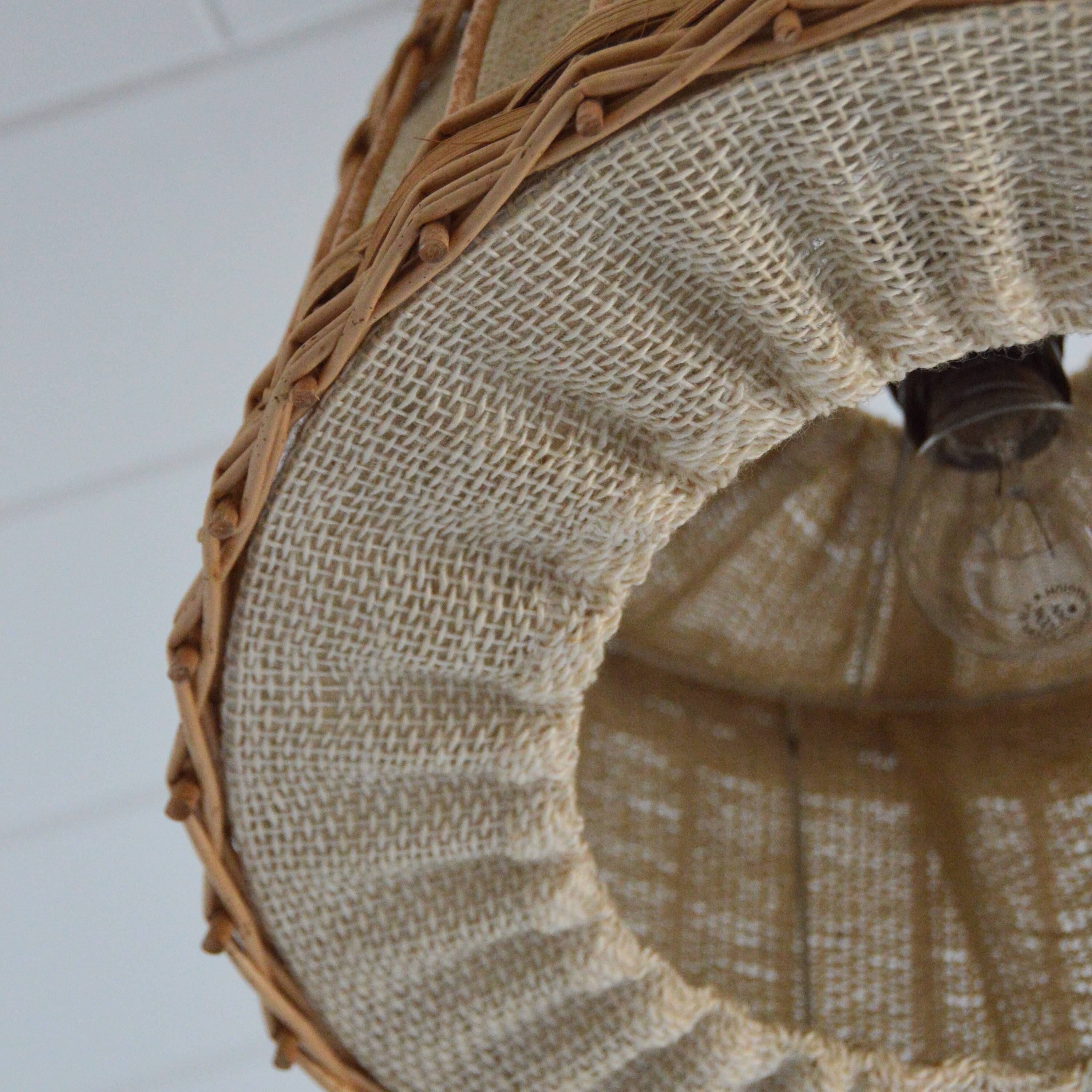 Jute and rattan suspension from the 1970s.