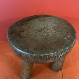 Old African wooden stool