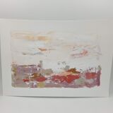 Abstract landscape painting