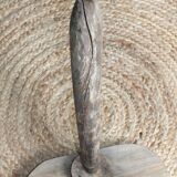 Brutalist tripod fir stool, 60s/70s