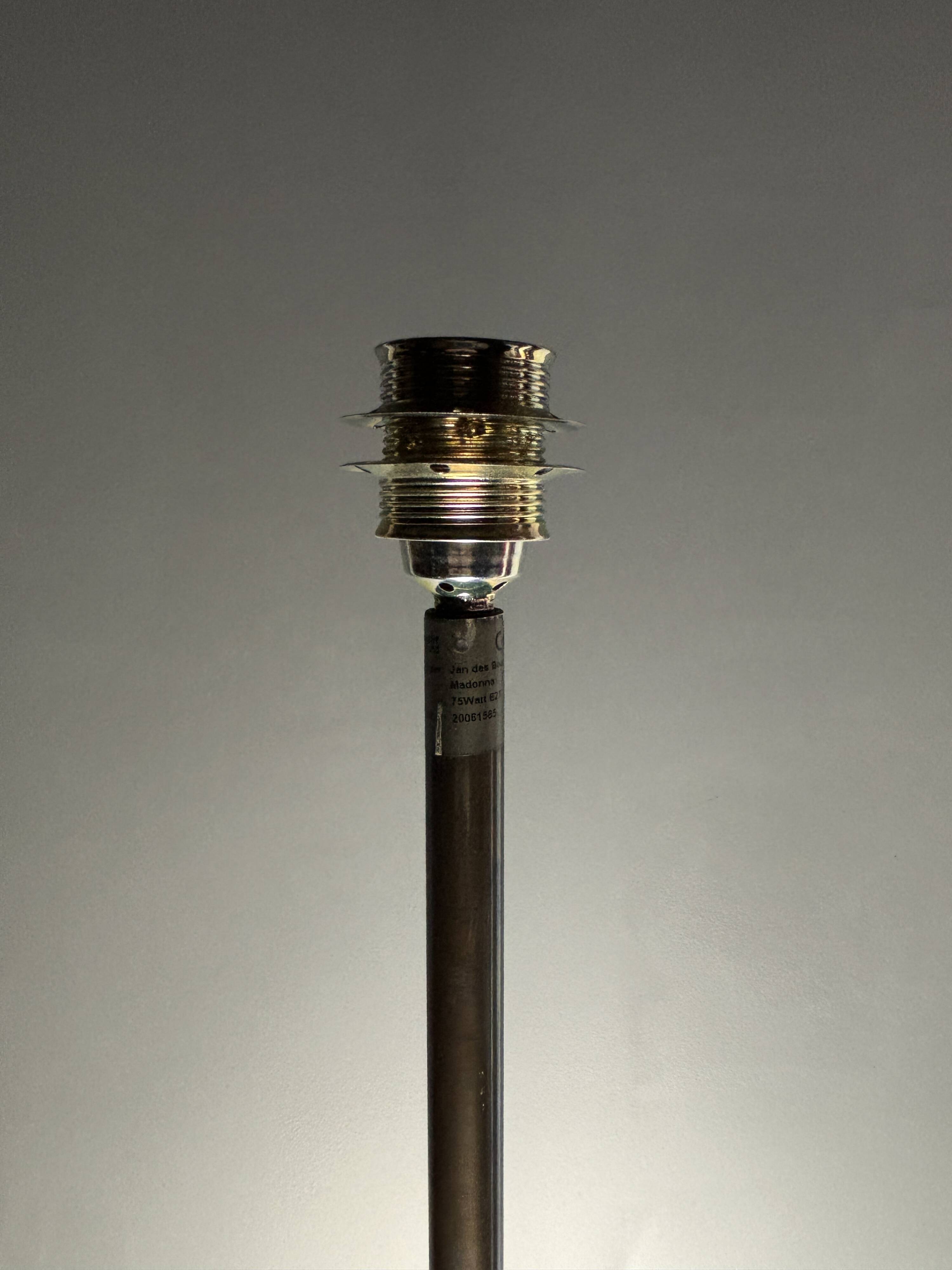 Brutalist bronze floor lamp, Dutch design by Jan des Bouvrie for Quasar