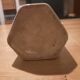 Hexagonal bottle in glazed stoneware