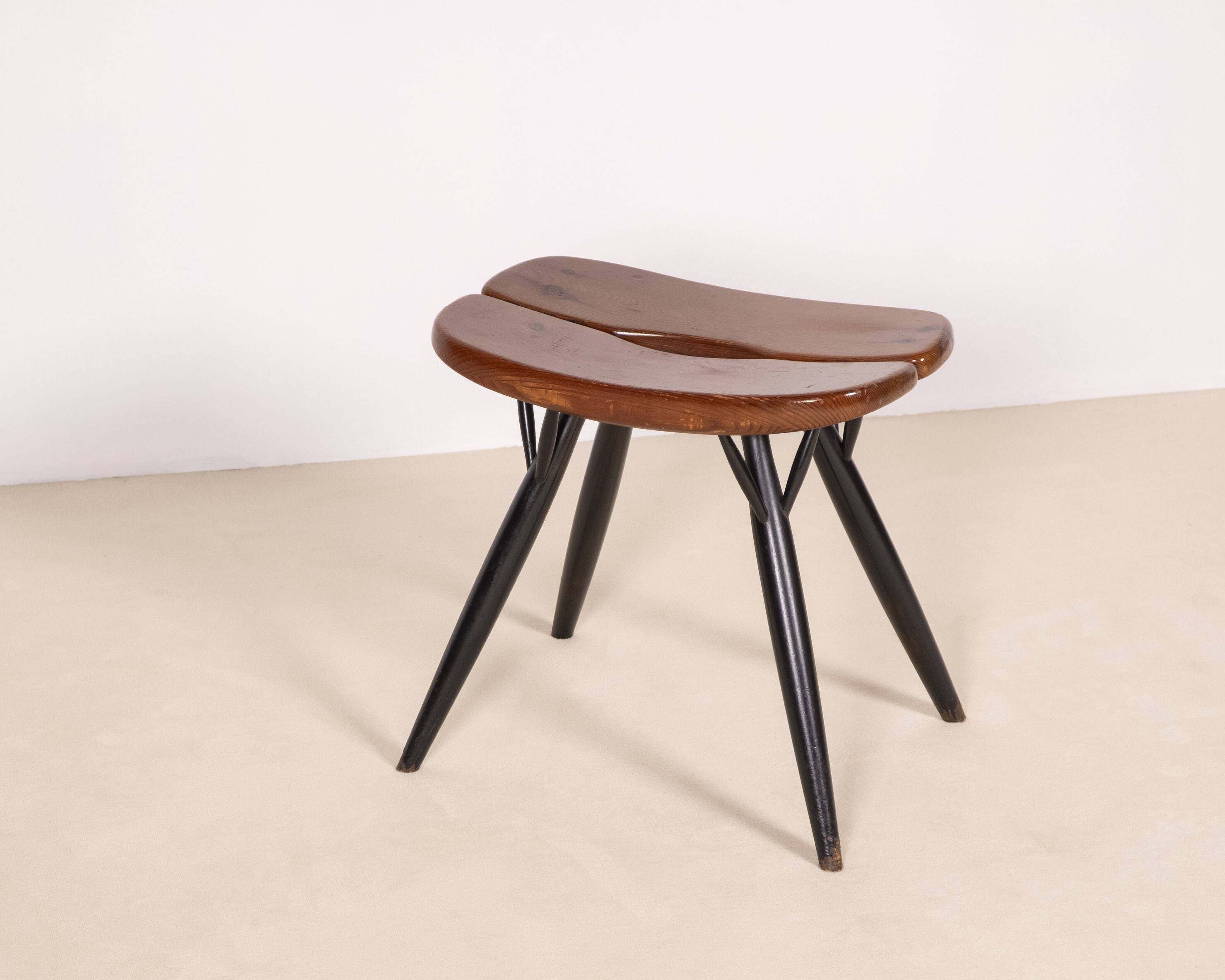 Early Pirkka Stool by Ilmari Tapiovaara for Laukaan Puu, 1950s