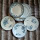8 mismatched ironstone dinner plates