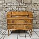 Scrétaire commode galbé marqueté