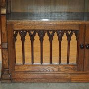 Gothic Revival library hand-carved by Pugin