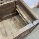 19th century Breton oak storage bench