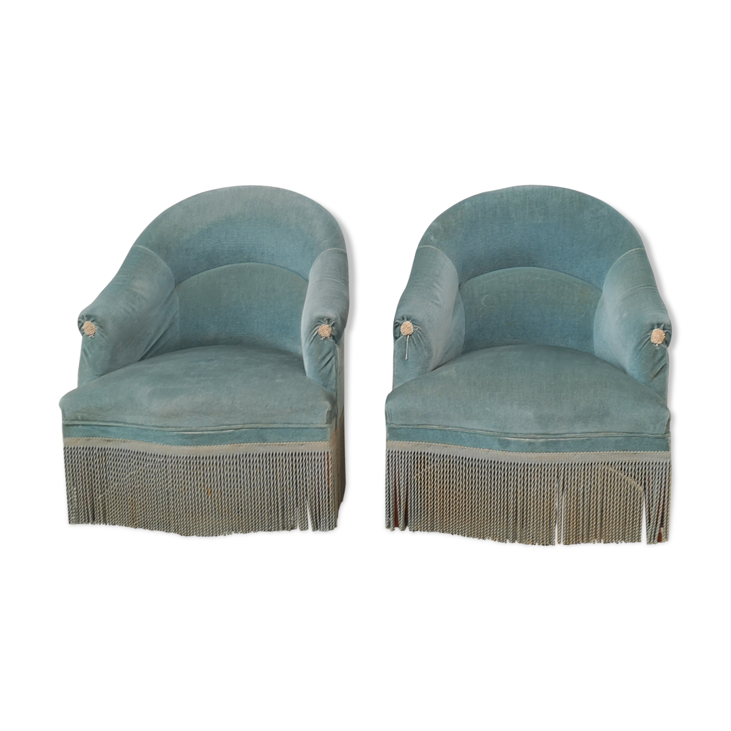Pair of armchairs blue