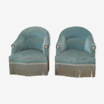 Pair of armchairs blue