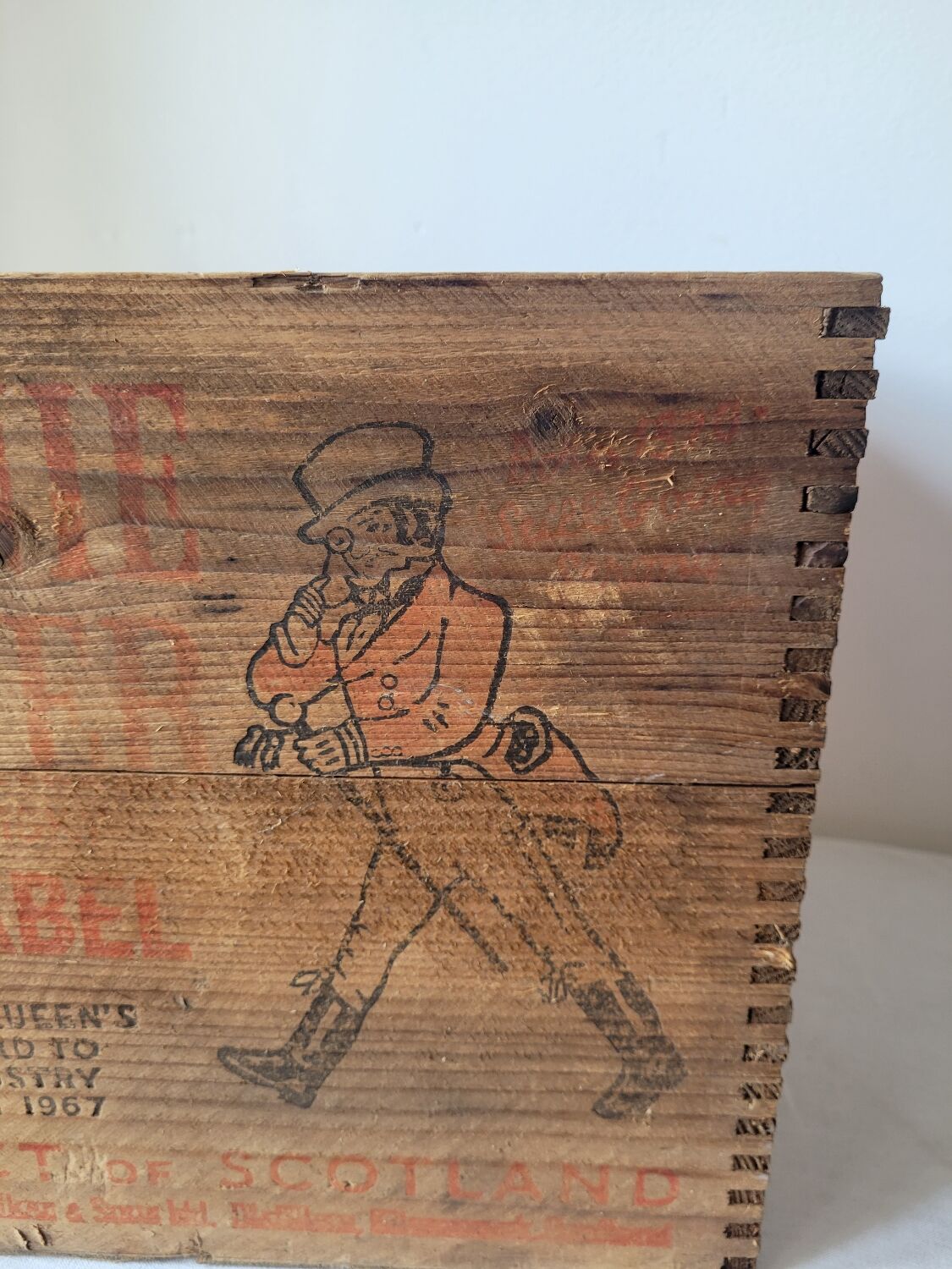 Johnnie Walker wooden crate