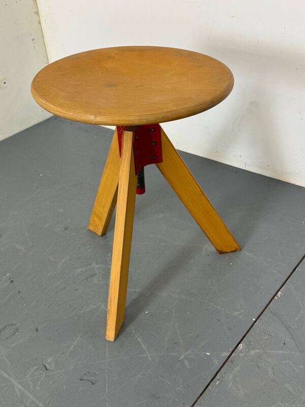 Tabouret pivotant moderniste italien par D'Urbino & Lomazzi, De Pas pour Zanotta,