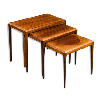 Rosewood Nesting Tables by Johannes Andersen for CFC Silkeborg, 1960s, Set of 3