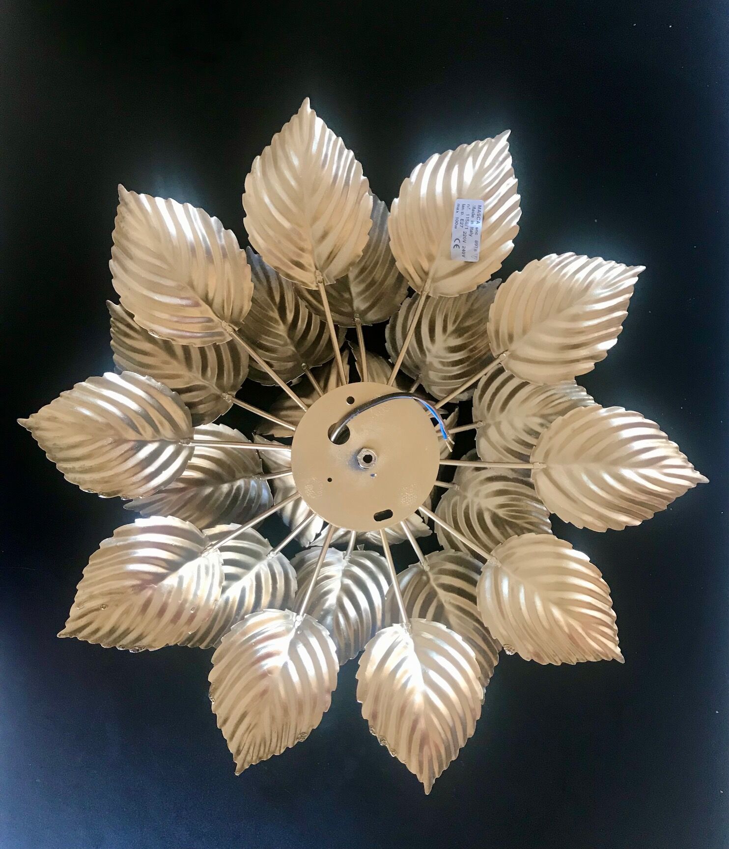 Masca golden flower applique
