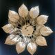 Masca golden flower applique