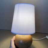 Old blond wood lamp