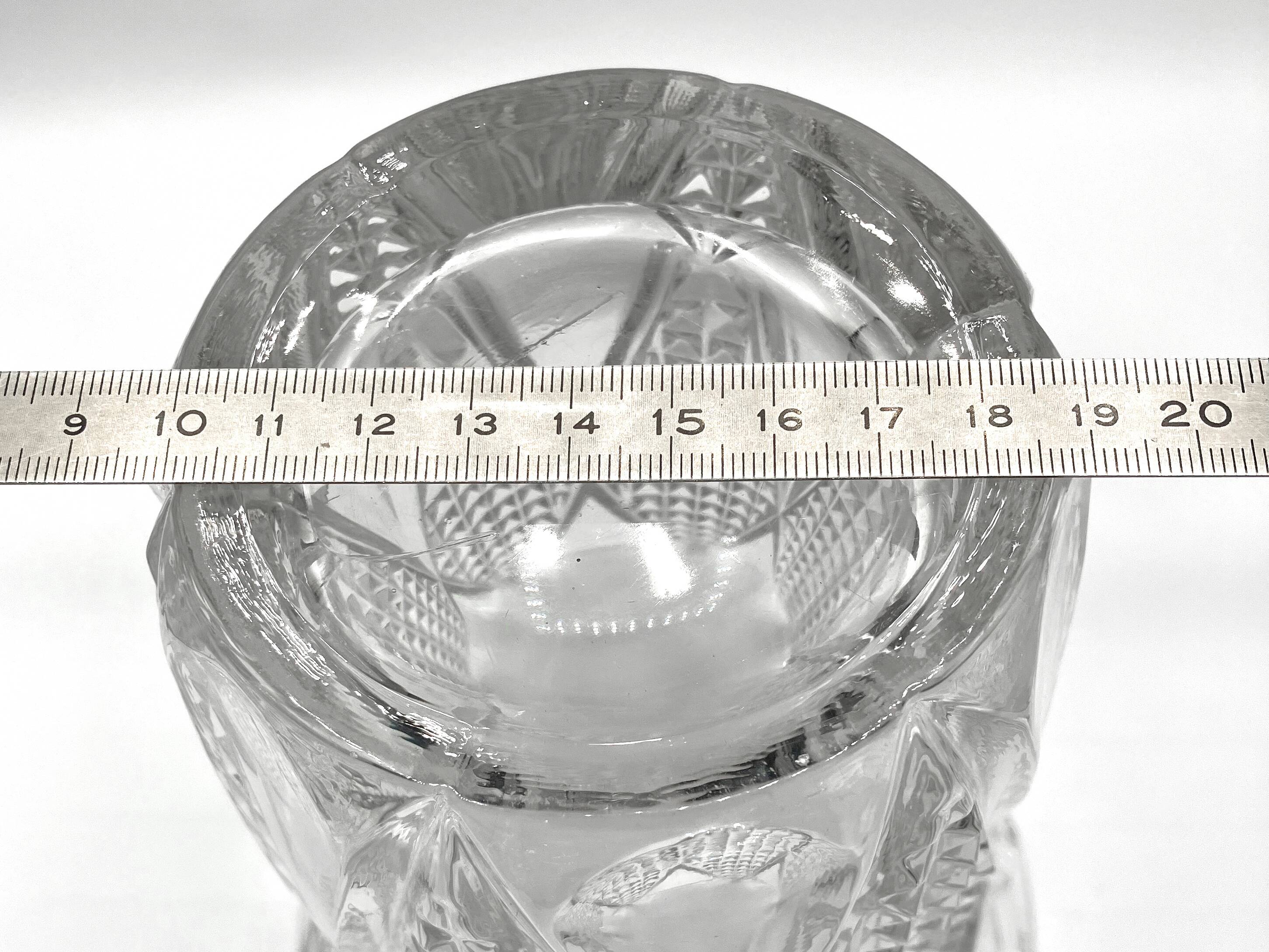 "Sonia" vase • Luxval collection • VAL SAINT LAMBERT • 1935 • Pressed glass