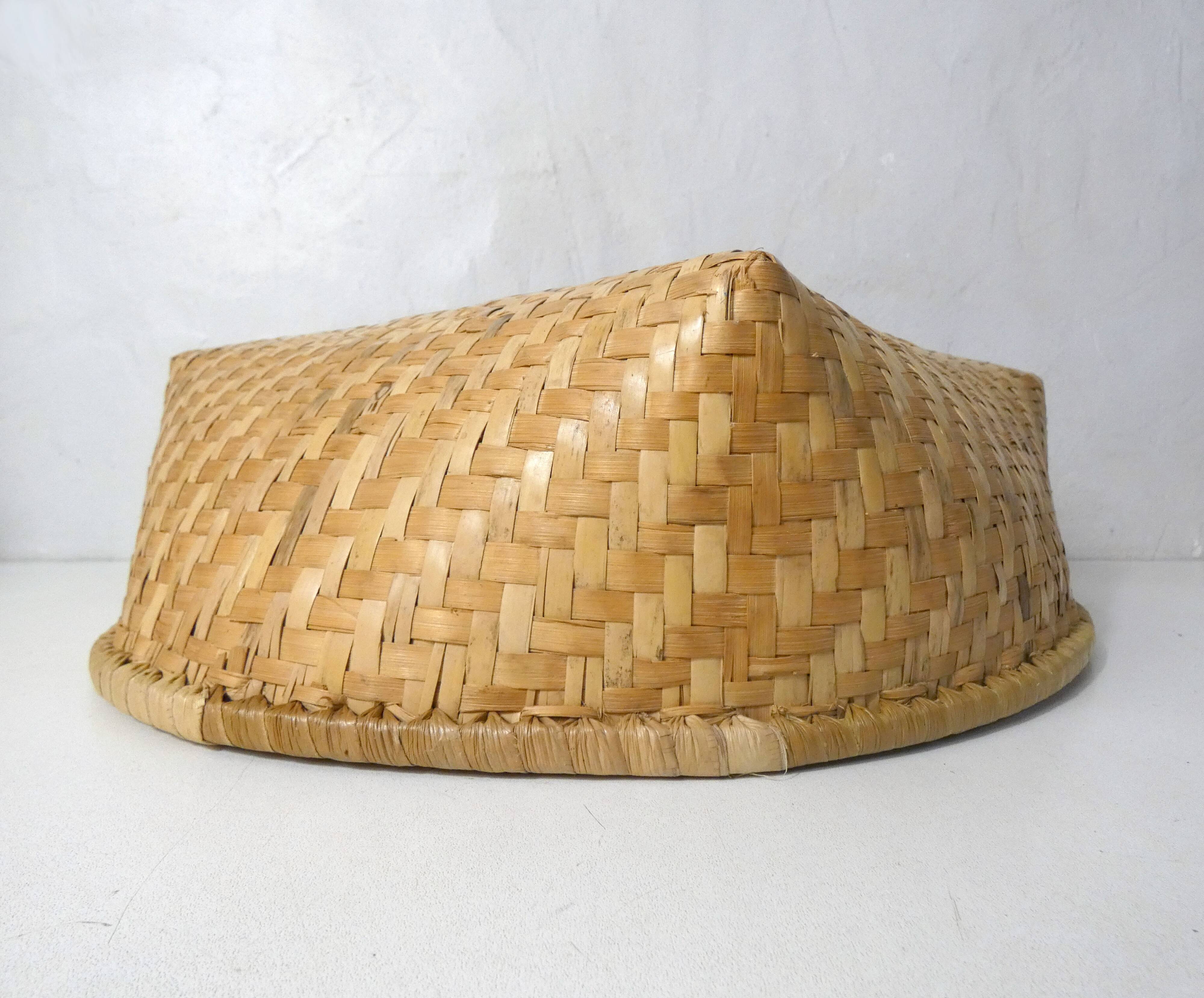 Ethnic rattan and bamboo basketwork