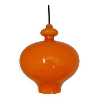 Suspensions en verre orange par Hans Agne Jakobsson