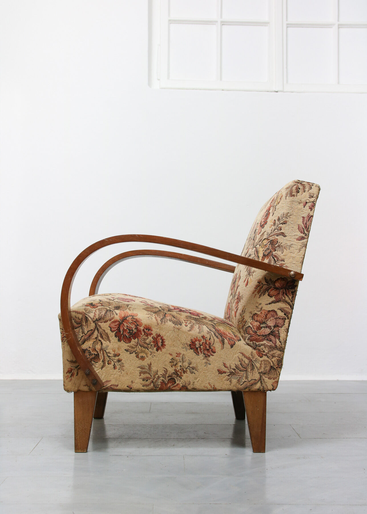 Mid-century Bentwood Jindrich Halabala Armchair, 1950s