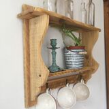 baker's style wall shelf