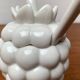 Pot à confiture en porcelaine allemande avec couvercle et cuillère de Krömer Porzellan, années 1970