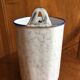 Fountain in old enamelled sheet metal