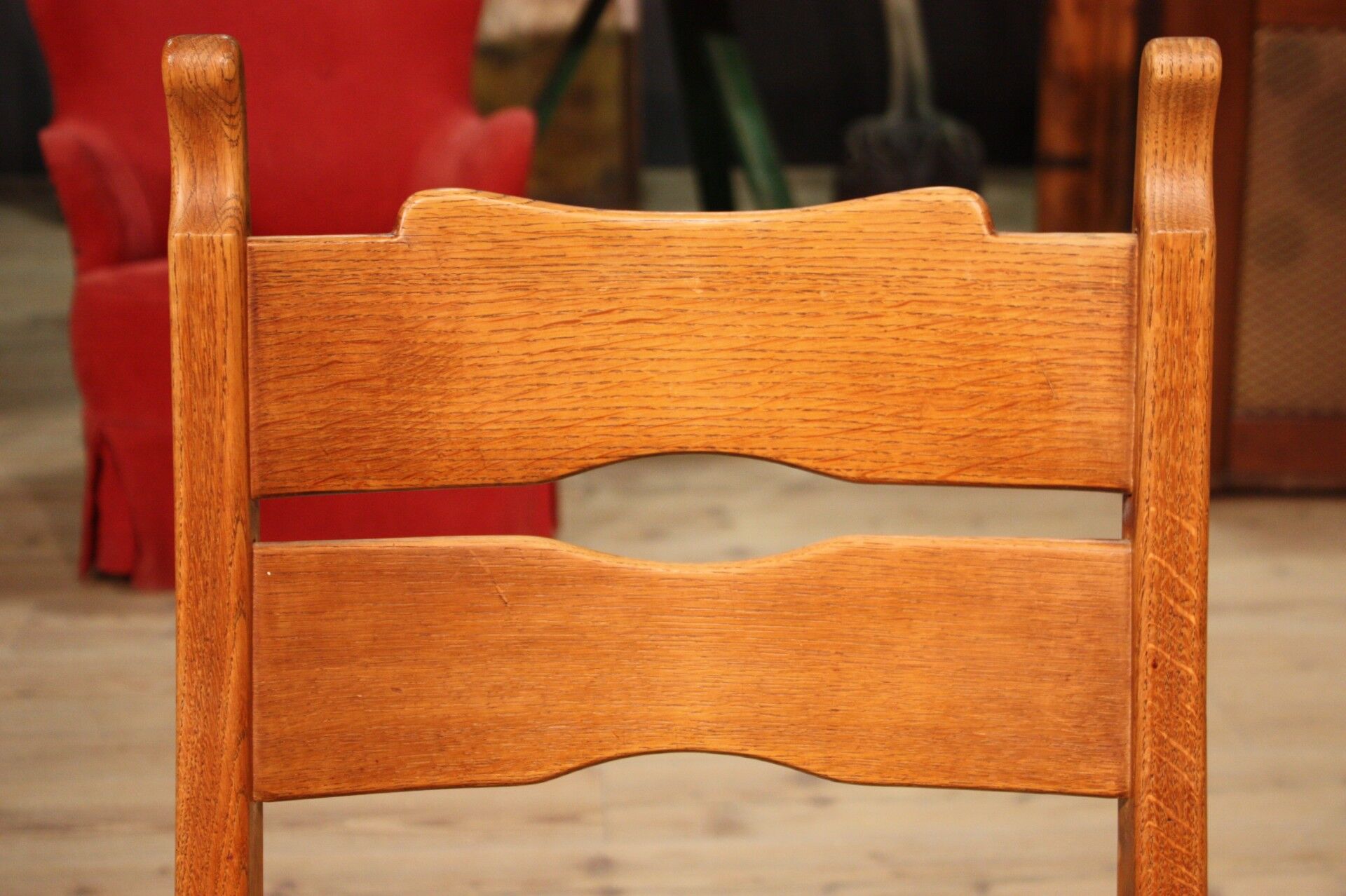 Lot de 4 chaises rustiques