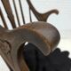 1960s, Danish high-backed armchair, reupholstered, furniture cowhide, oak.