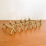 Lot de 6 repose couteau en laiton