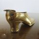70s brass shoe ashtray