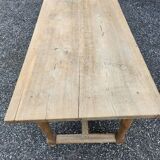 Table de ferme en chêne brut, XIXème