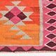 3x11 Pink Brown Vintage Kilim Runner Rug, 104x328Cm