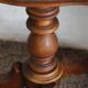 Table pedestal table violin in vintage walnut
