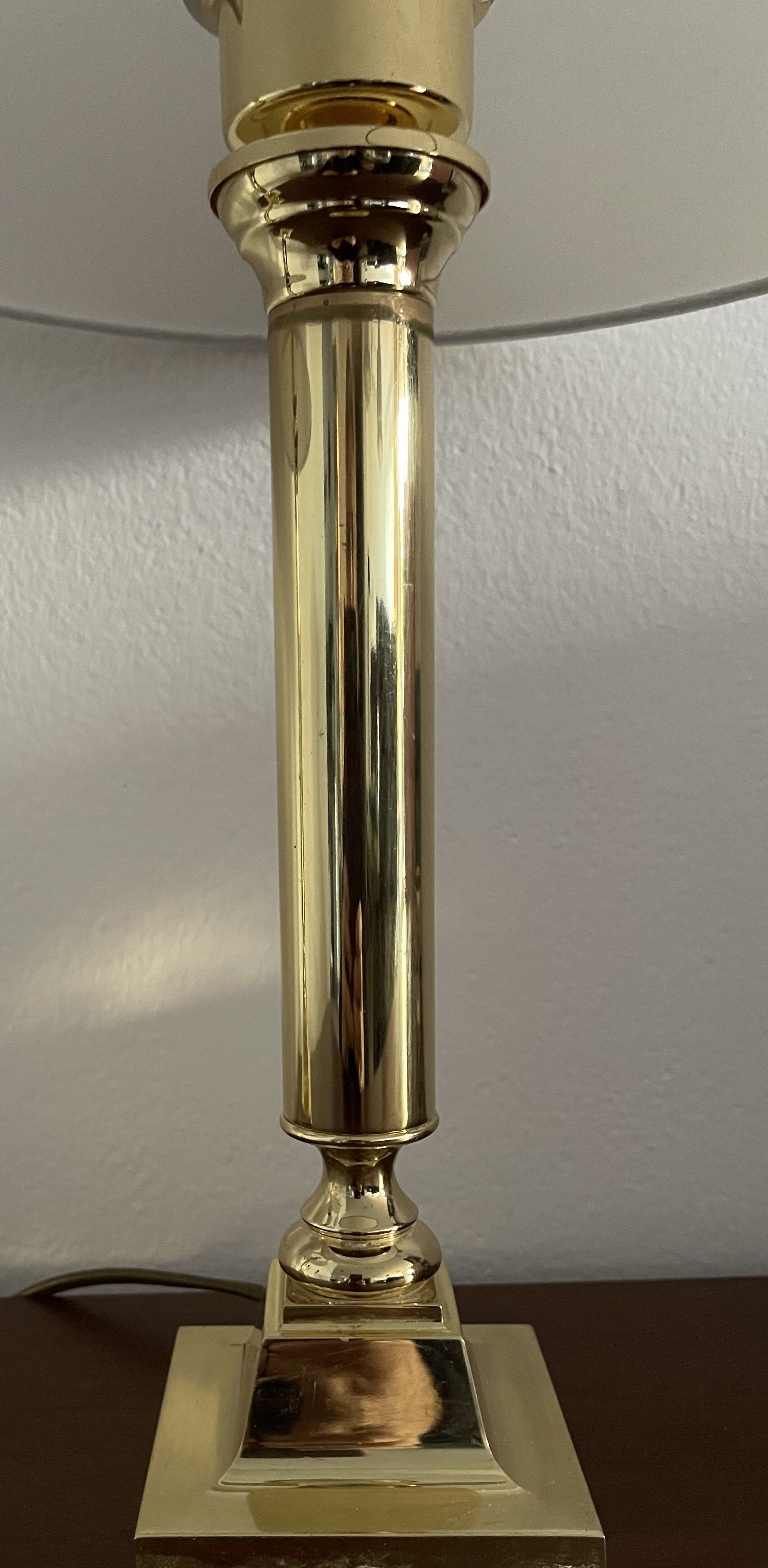 Pair brass lamps Art Deco, Germany 1960