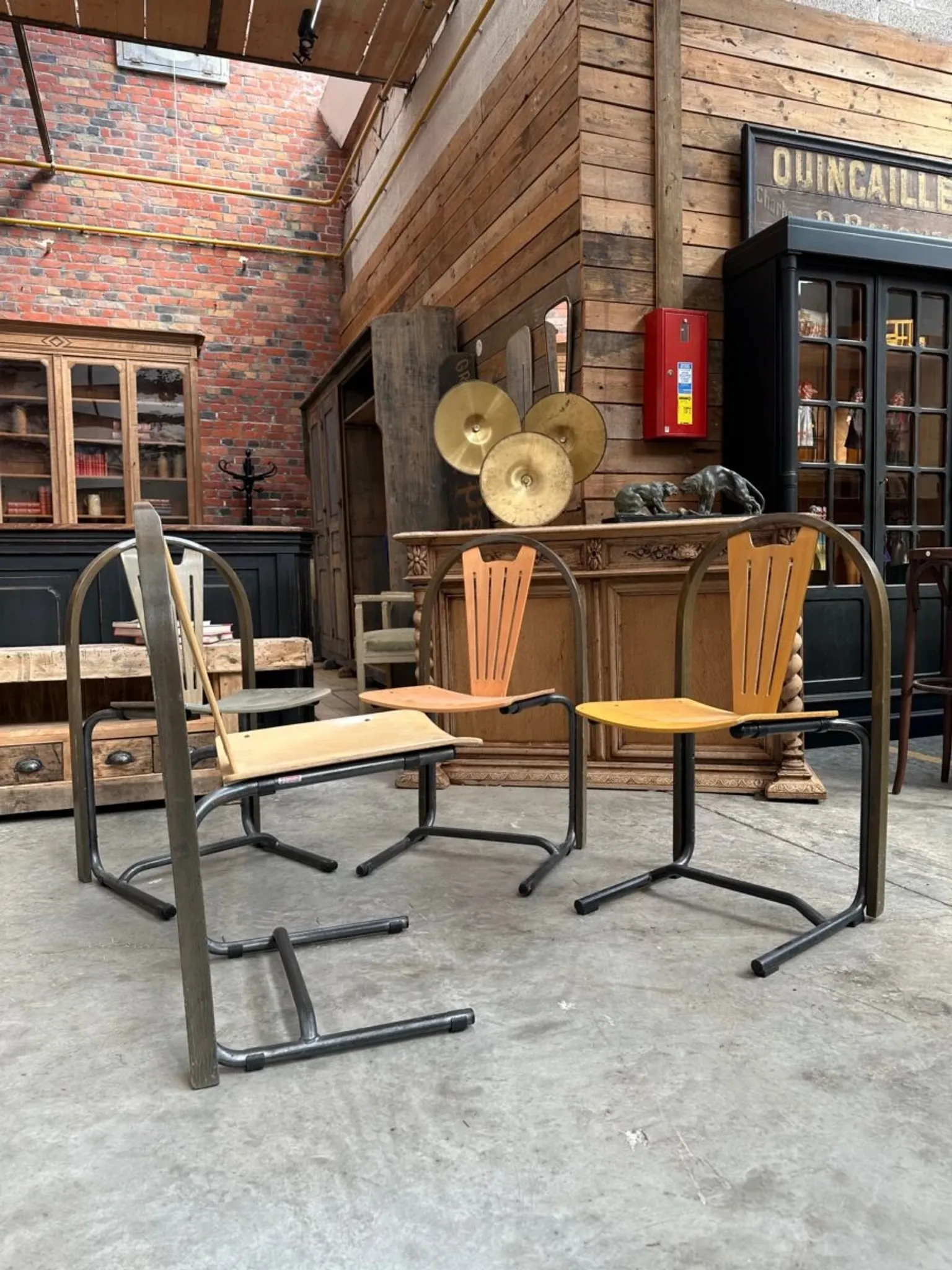 Set of 18 Baumann chairs from the 80s.