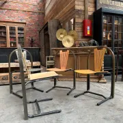 Set of 18 Baumann chairs from the 80s.