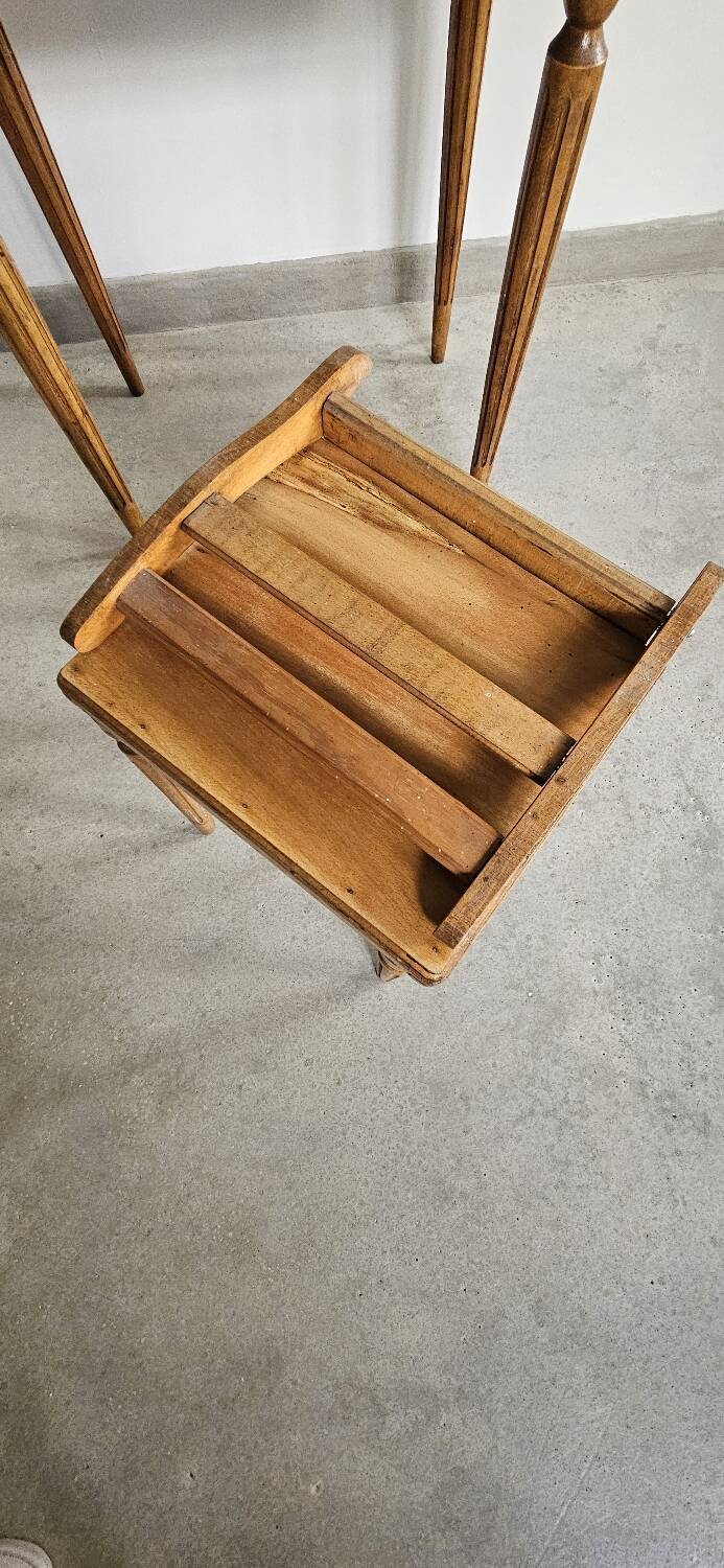 Ensemble pupitre d'écolier et sa chaise vintage