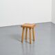 Pine stool by Charlotte Perriand, Les Arcs, France