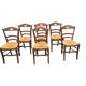 6 chaises + un fauteuil de campagne