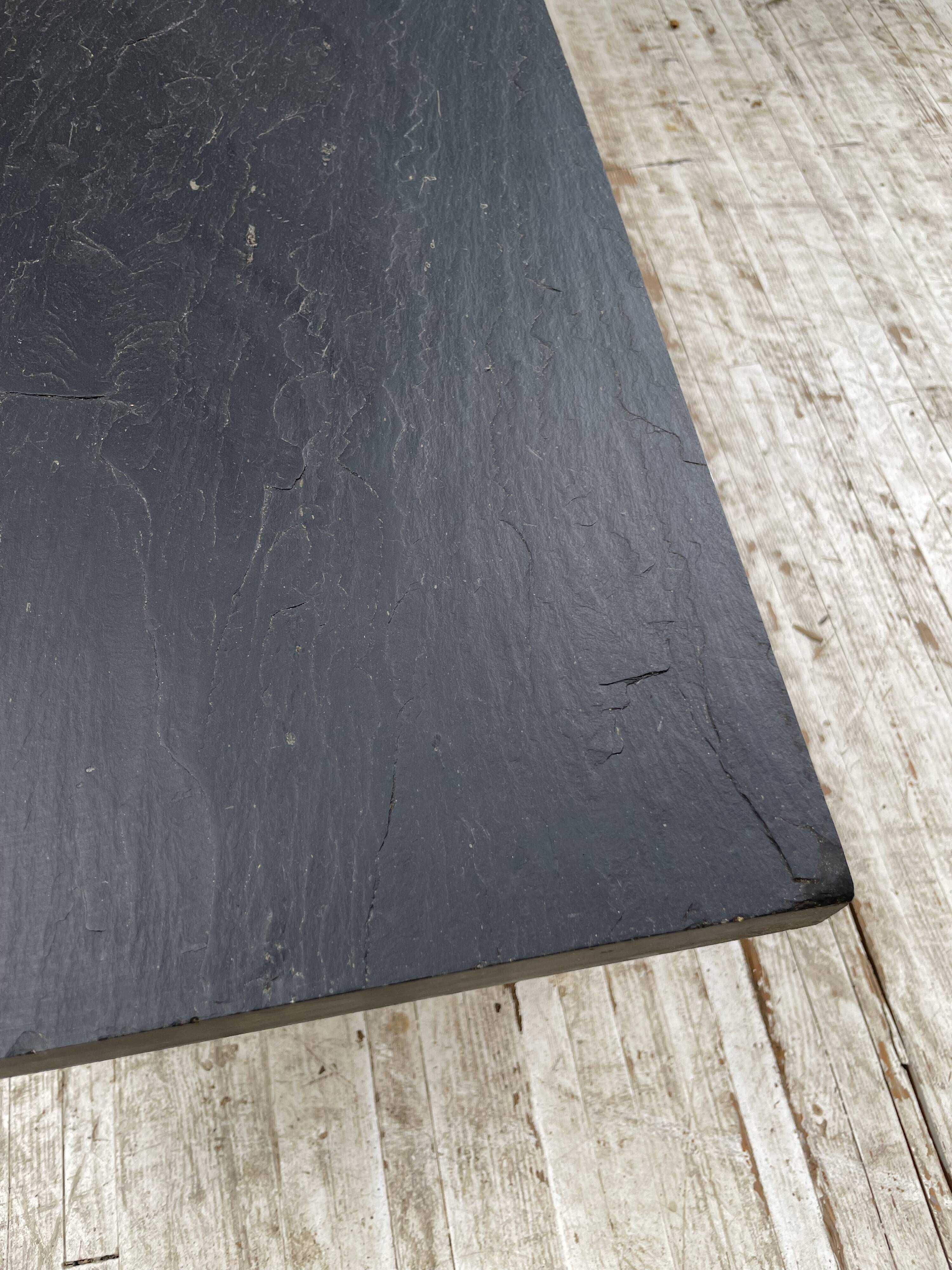 1950s slate coffee table