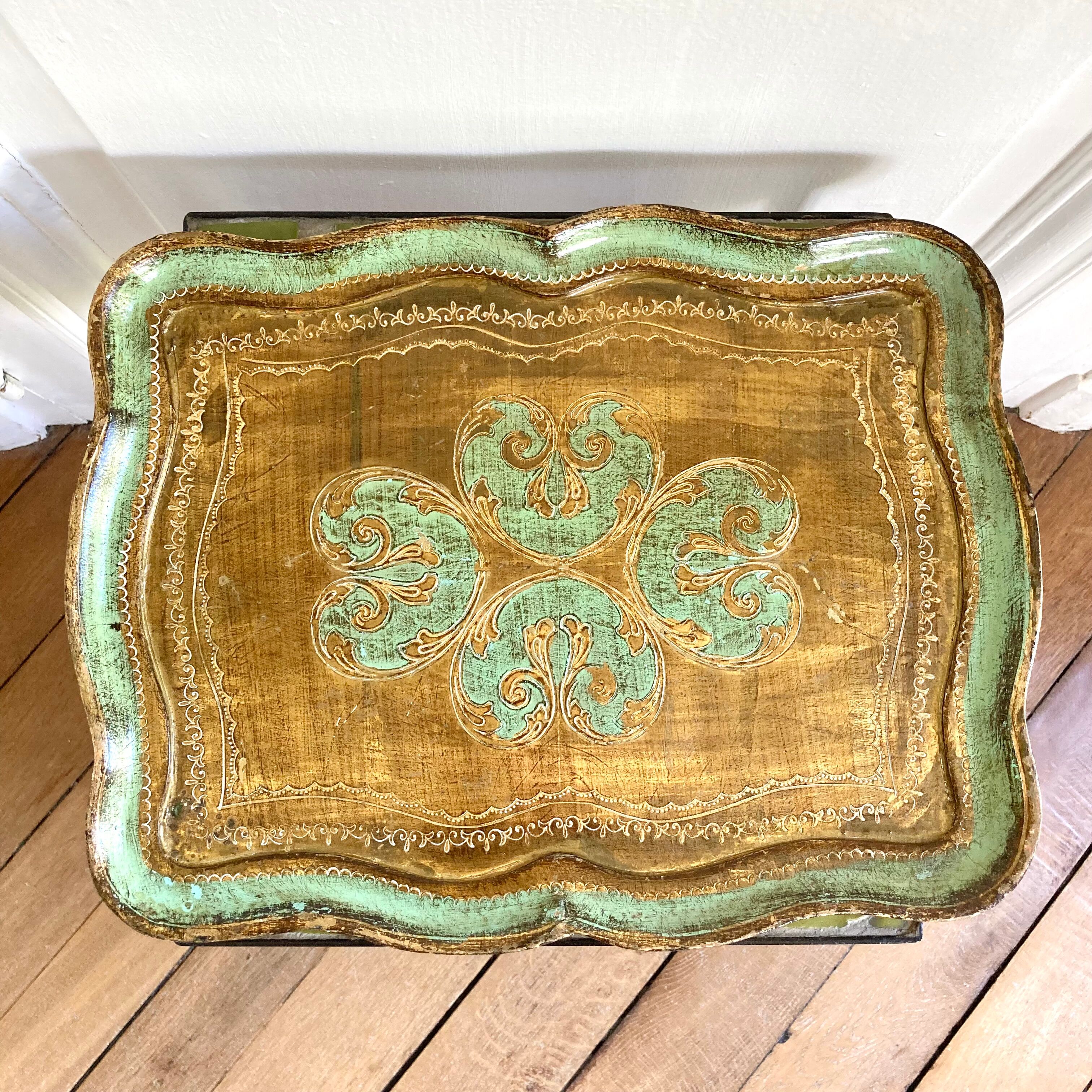 Florentine wooden top