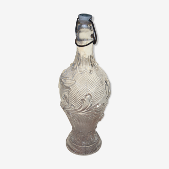 Water jug in moulded glass