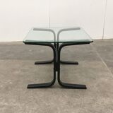 Mid-century Norwegian Siesta glass side table by Ingmar Relling for Westnofa.